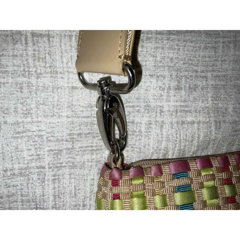 The Sak‎ Spring Bouquet pastel ribbon woven bag purse removeable strap microbag - Picture 5 of 16